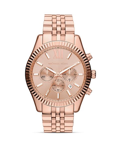 michael kors rose gold watch mens|rose gold mk watch men.